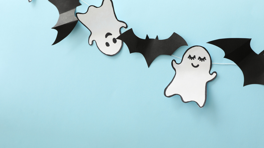 paper ghost garlands