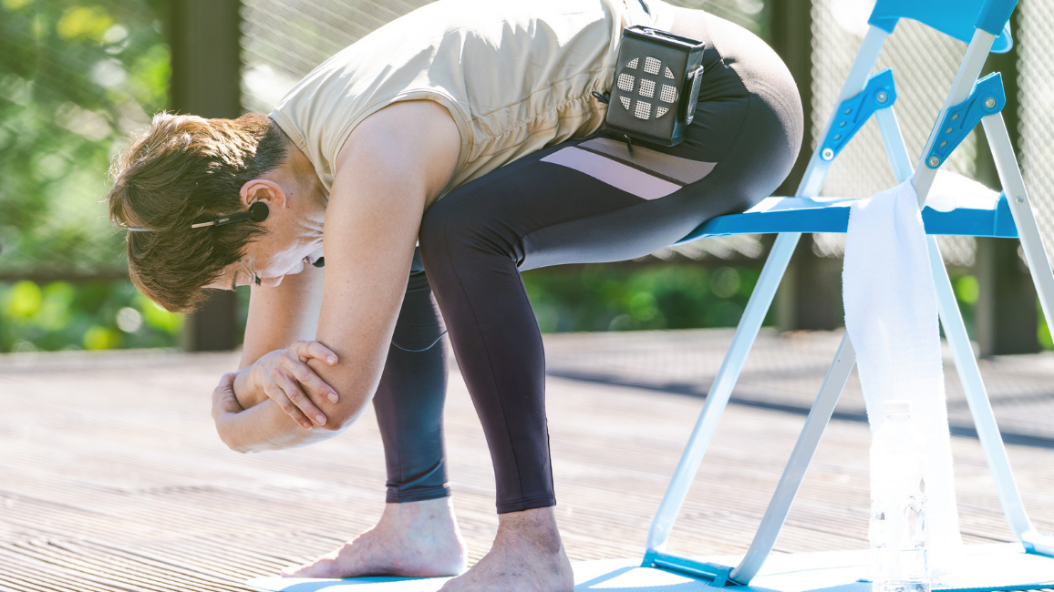 chair forward bend